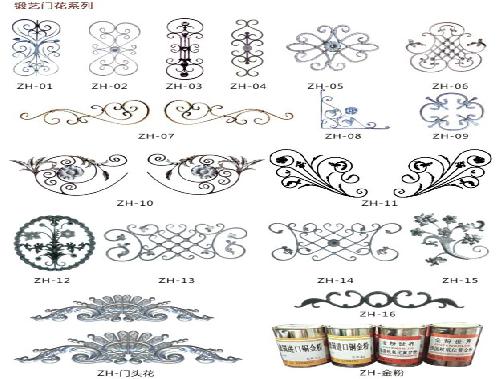 洛陽鐵藝-鍛藝門花